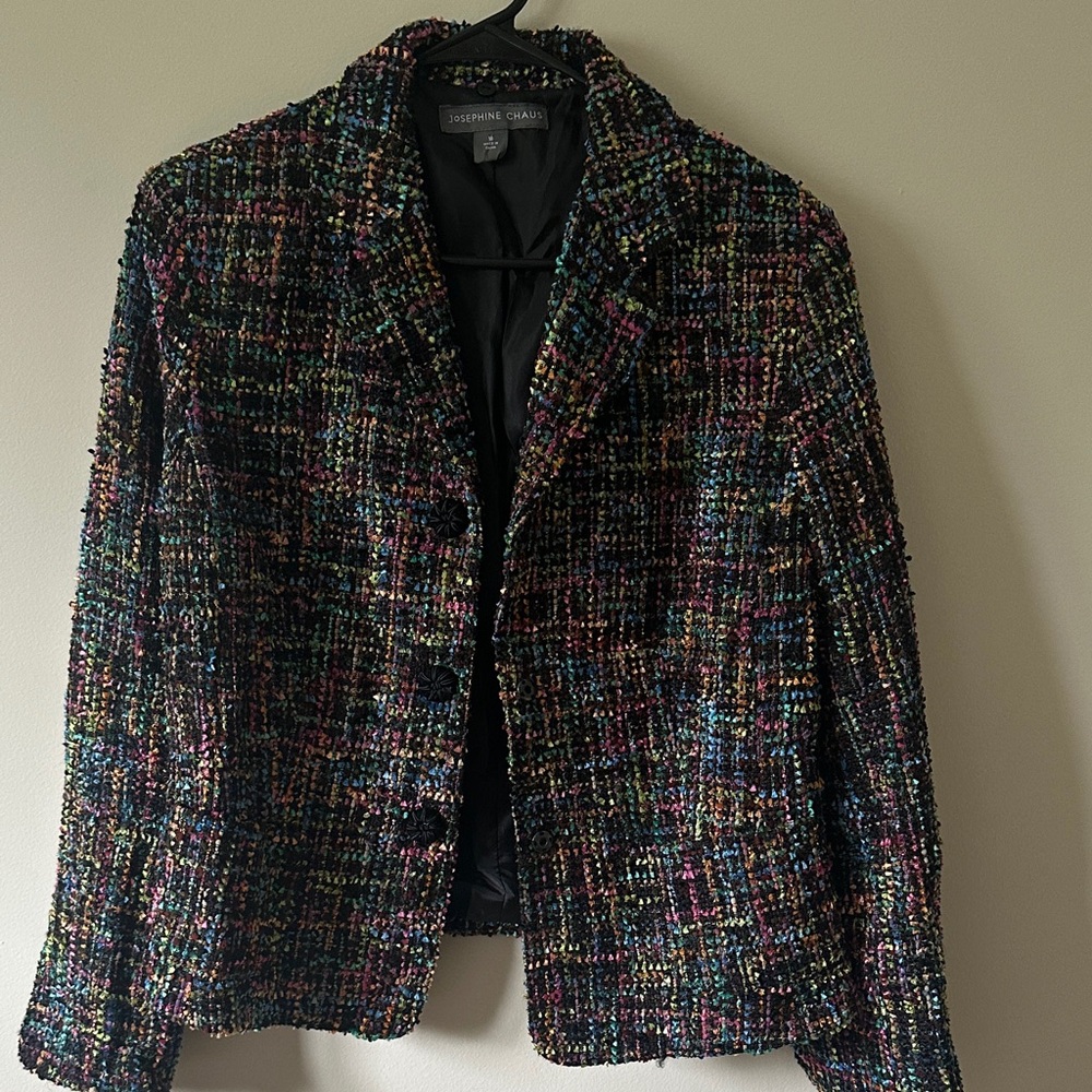 Josephine Chaus Colorful Tweed Blazer
